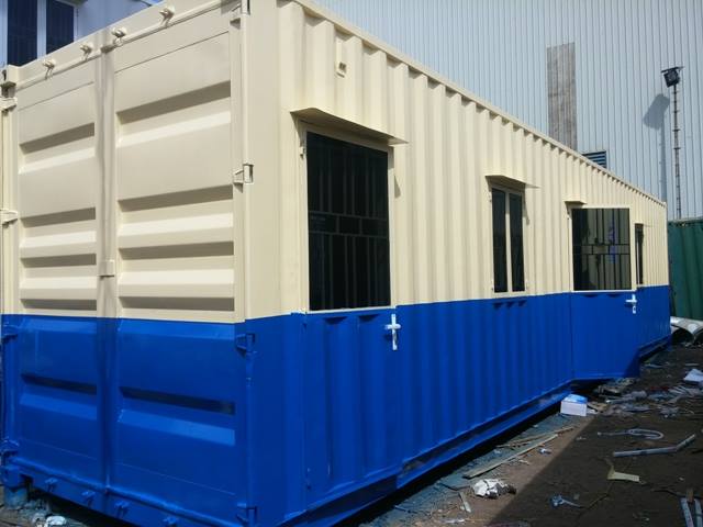 Container văn phòng 40 feet mới có Toilet